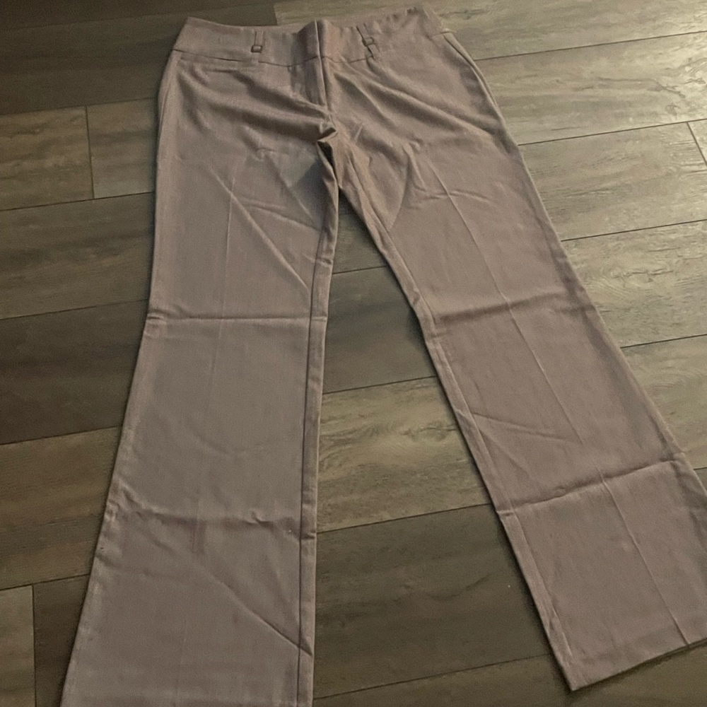 Joe B Taupe Boot-Cut Dress Pants